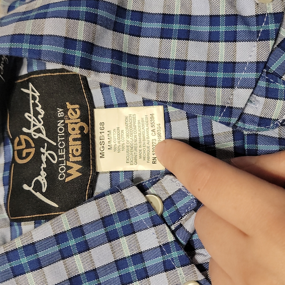 Mens western button up long sleeve dress shirt